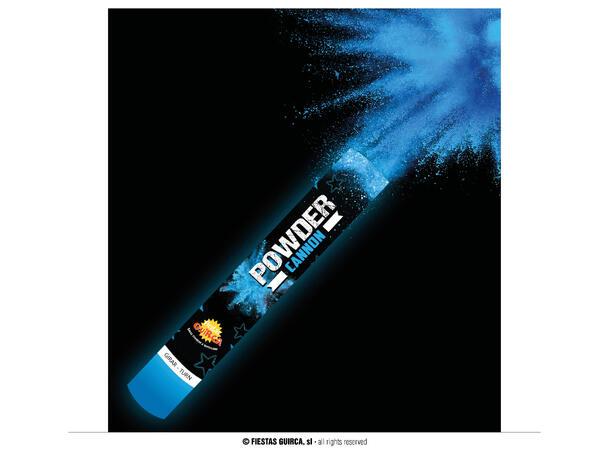 Powder canon (30gr) - Neon Blå - UV 1 Pulverkanon (maisstivelse) - 30cm 