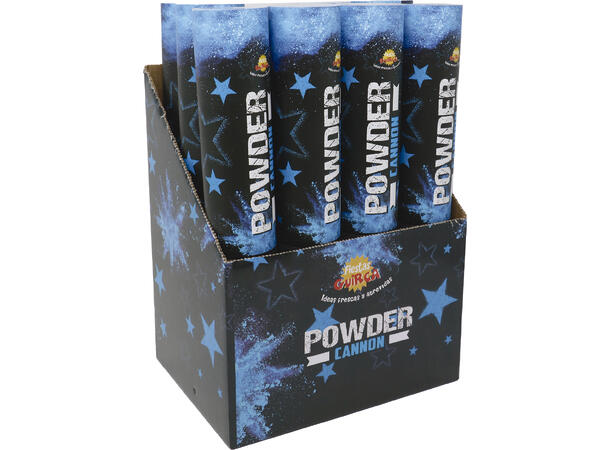Powder canon (30gr) - Neon Blå - UV 1 Pulverkanon (maisstivelse) - 30cm 
