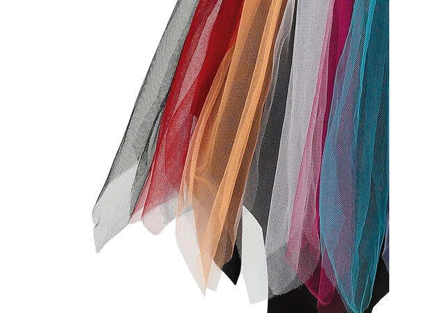 Priratkostyme - Kjole - Sort/Hvit/Rød 1 Barnekostyme til jente - Str 3-4 År 