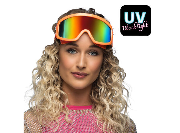 Skibriller - Neon Oransje - UV 1 Par skibriller i plast 