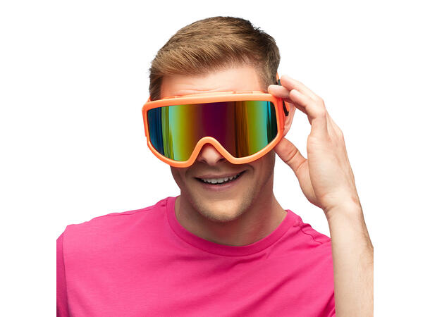 Skibriller - Neon Oransje - UV 1 Par skibriller i plast 