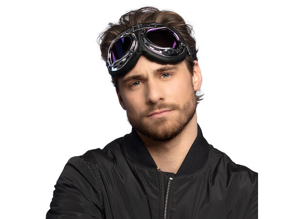 Skibriller - Pilot - Sort/Sølv 1 Par briller i plast 