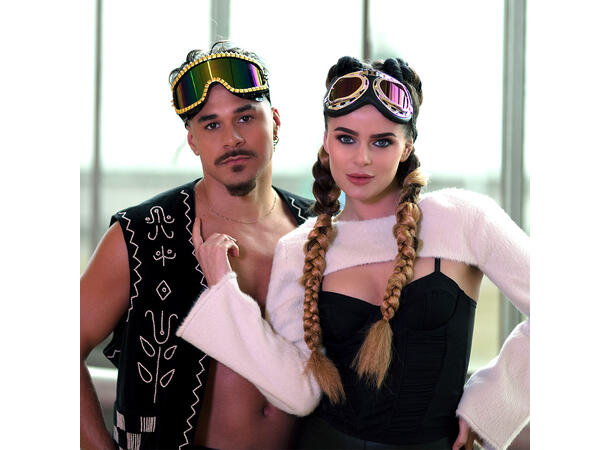 Skibriller - Pilot - Sort/Sølv 1 Par briller i plast 