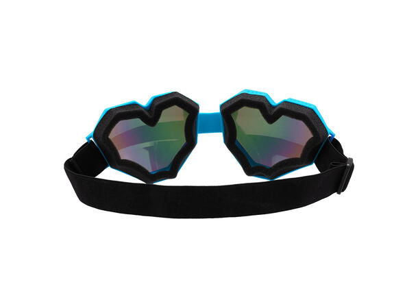 Skibriller hjerteform - Neon Ass. - UV 1 Par briller i plast 