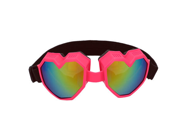 Skibriller hjerteform - Neon Ass. - UV 1 Par briller i plast 