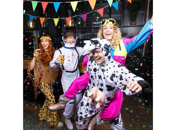 Skibriller hjerteform - Neon Ass. - UV 1 Par briller i plast 