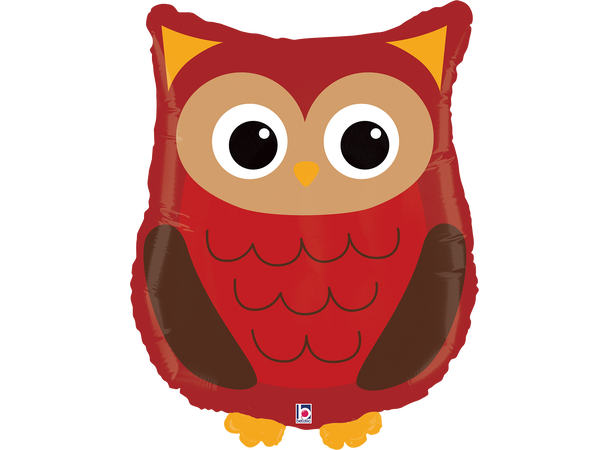 Skogens dyr - Ugle 1 Folieballong med form - (43x53 cm) 