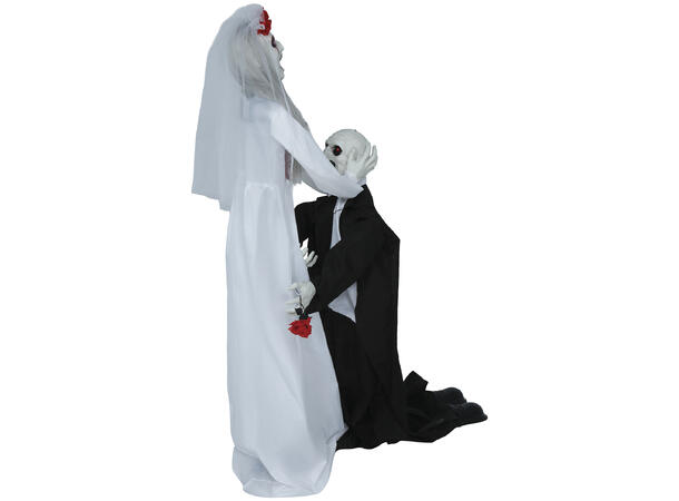 Skrekkfigur - Brud og Brudgom 1 Figur m/lyd/lys/begegelse - 165cm 