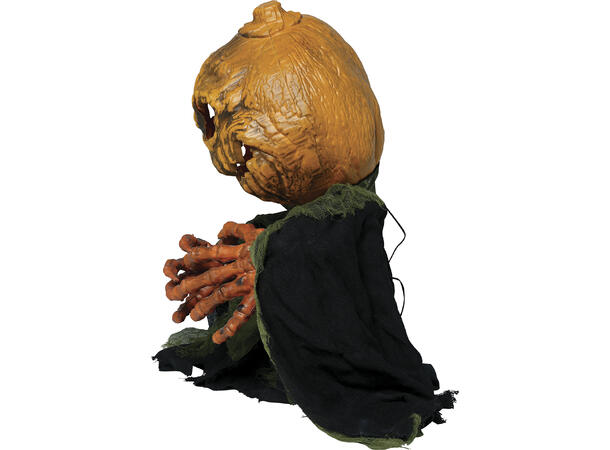 Skrekkfigur - Gresskar med hender 1 Figur m/lyd/lys/begegelse - 50cm 