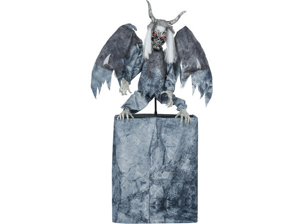 Skrekkfigur - Grotesk figur på sokkel 1 Figur m/lyd/lys/begegelse - 170cm 