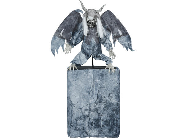 Skrekkfigur - Grotesk figur på sokkel 1 Figur m/lyd/lys/begegelse - 170cm 