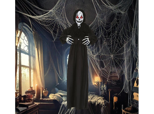 Skrekkfigur - Hengelde spøkelse 1 Figur m/lyd og lys - 150cm 