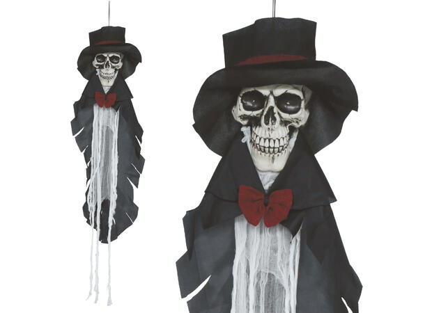 Skrekkfigur - Hengende brudgom m/hatt 1 Figur m/lys - 110cm 