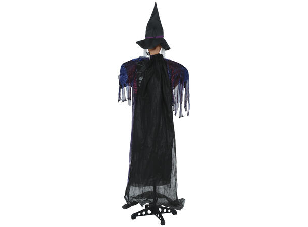 Skrekkfigur - Ond heks på stativ 1 Figur m/lyd og lys - 180cm 