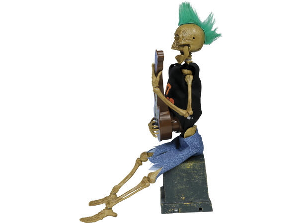 Skrekkfigur - Rock & Roll Skjelett 1 Figur m/lyd/lys/begegelse - 30cm 