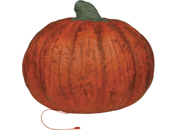 Skrekkgresskar m/intenst lys - oransje 1 Gresskar i PVC m/lys - 38cm 