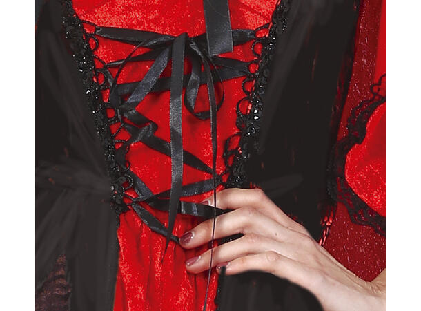 Skummel Rødhette - Kjole/kappe/hette 1 Damekostyme - str 38-40 (M) 