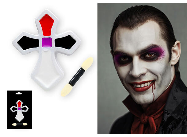 Sminkesett - Vampyr 1 Sett sminke m/kost 