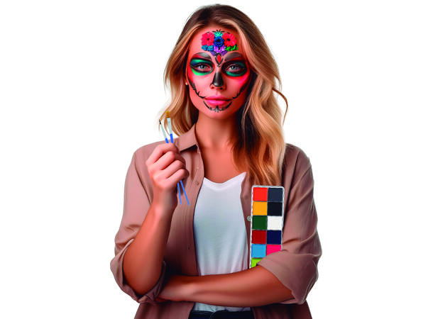 Sminkeskrin m/12 farger assotert 1 Sett 