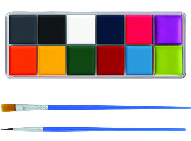 Sminkeskrin m/12 farger assotert 1 Sett 