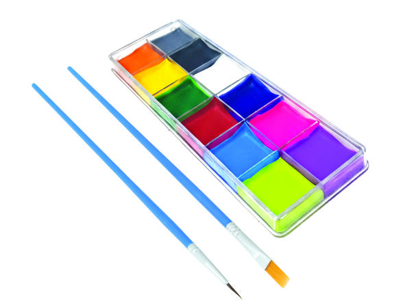 Sminkeskrin m/12 farger assotert 1 Sett 