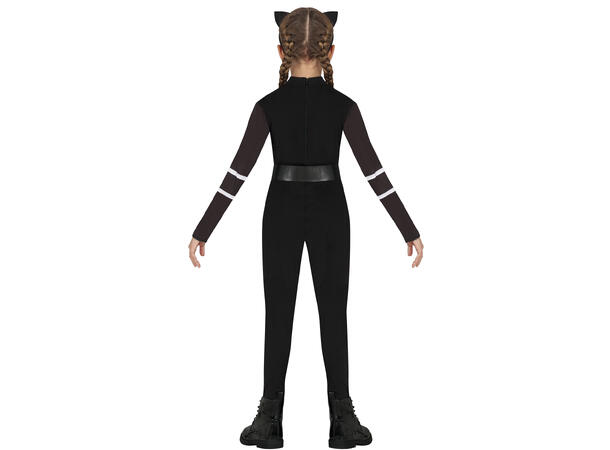 Sort kattekostyme til barn 1 Barnekostyme til jente - Str 5-6 År 