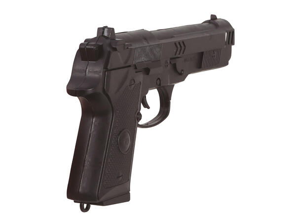 Sort pistol 1 Pistol i plast - 23cm 