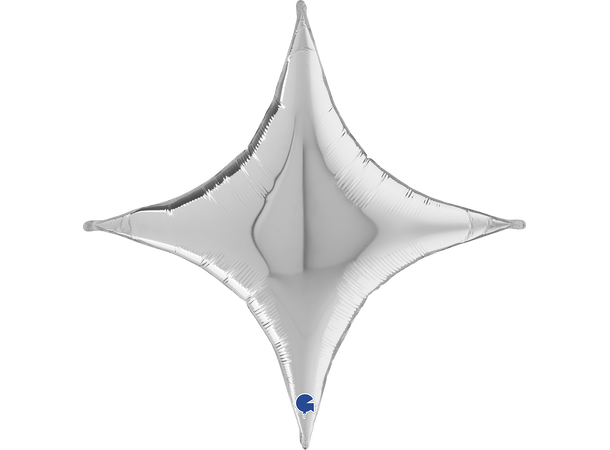 Starpoint -  Cross Silver 1 Folieballong med form - (70x70 cm) 