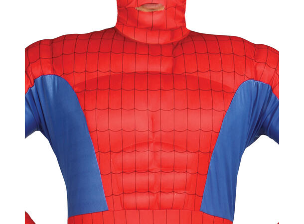 Superhelt - Edderkoppmann - Rød/Blå 1 Herrekostyme - str 48-50 (M) 
