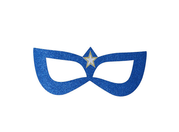 Superhelt - Øyemaske - Blå 1 Øyemaske i polyester 