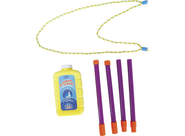 Såpeboble stenger m/snor 2 stenger, Snor, beholder og væske 