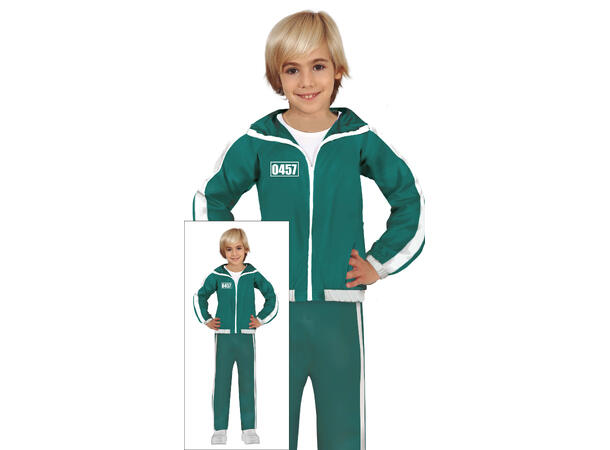 THE GAMER - Grønn treningsdress 1 Kostyme til barn - 5-6 år (119 cm) 