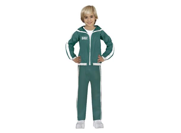 THE GAMER - Grønn treningsdress 1 Kostyme til barn - 5-6 år (119 cm) 