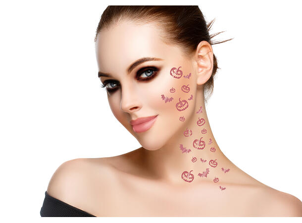 Tatoveringer - Rosegull - Halloween 1 ark med tatovering - 15x11cm 