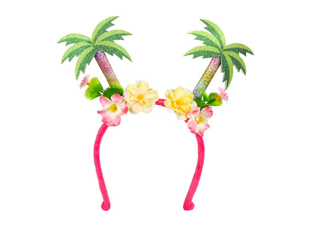 Tiara - palmetrær og blomster 1 Tiara i plast - Onesize 