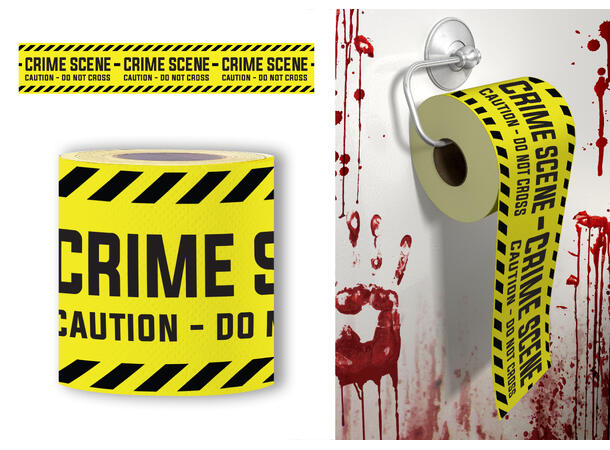 Toalettpapir - "Crime Scene" 1 rull med 2-lags toalettpapir - 30m 