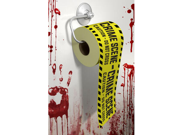 Toalettpapir - "Crime Scene" 1 rull med 2-lags toalettpapir - 30m 