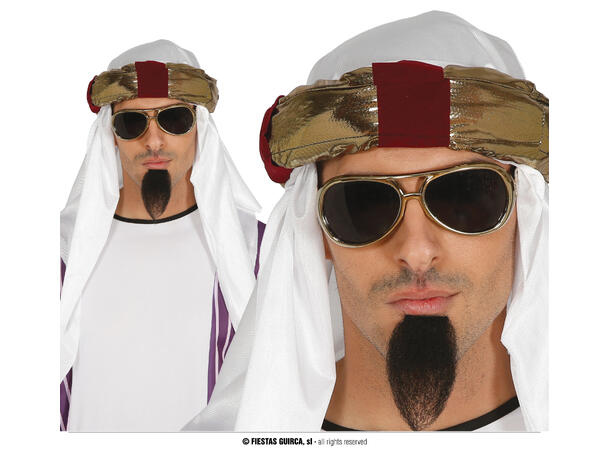 Turban - Ørkenprins 1 Turban i polyester til voksen 