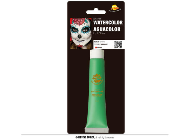 Vannbasert sminkekrem - Lysegrønn 1 Tube sminke - 20ml 