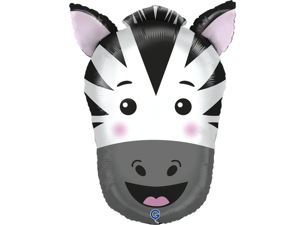 Zebrahode 1 Folieballong med form - (42x58 cm) 