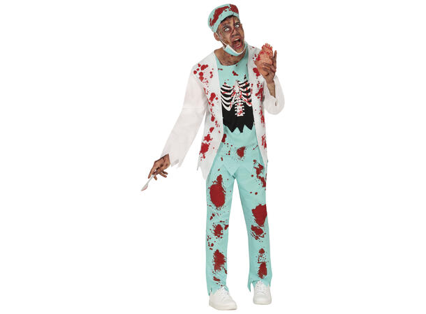 Zombie kirurg - Mann 1 Kostyme til herre - 48-50 (M) 