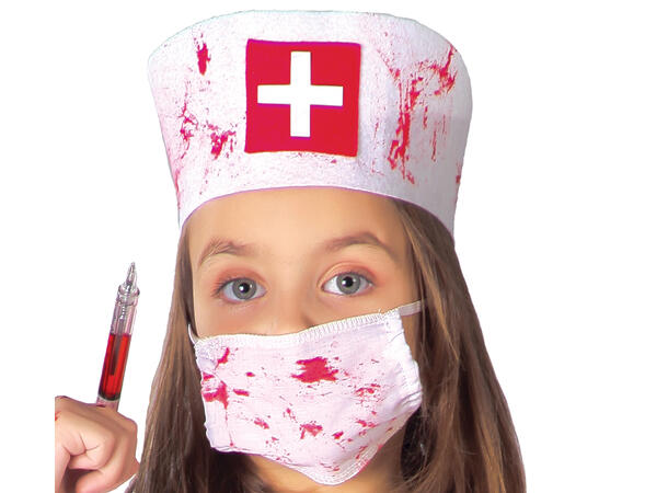 Zombie sykepleier - Jente 1 Kostyme til barn - 10-12 år (147 cm) 