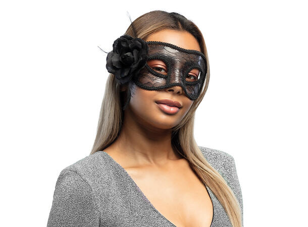 Øyemaske - Blonder - Mystisk sort 1 Øyemaske 