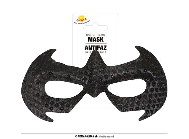 Øyemaske sort - Superheltinne - Spider 1 Øyemaske i plast 