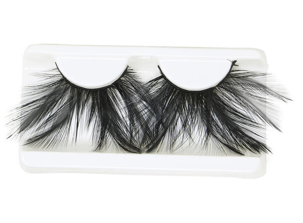 Øyevipper - sorte fjær 1 par øyevipper m/lim 