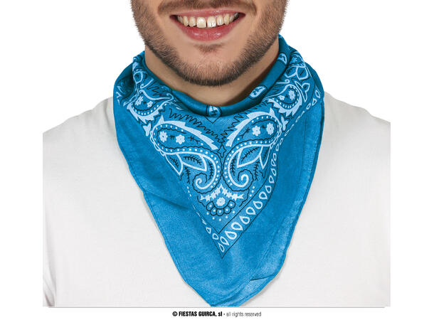 Denim halsskjerf/bandana - Lys Blå 1 Halskjerf i polyester 