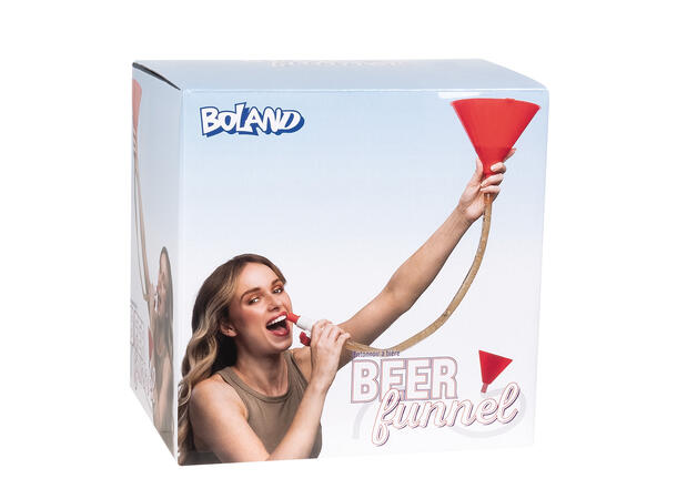 Drikkelek - Øltrakt Innhold - Trakt og slange med stoppekran 