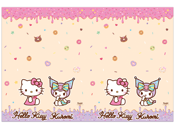 Hello Kitty & Kuromi 1 Plastduk - 120x180cm 