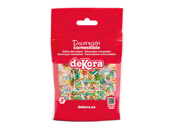 Kakestrøssel - Fargerik Tutti Frutti 1 Pose med kakepynt - 100g 