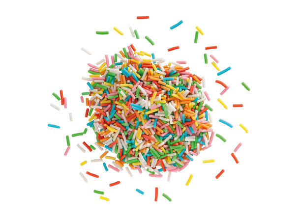 Kakestrøssel - Fargerik Tutti Frutti 1 Pose med kakepynt - 100g 